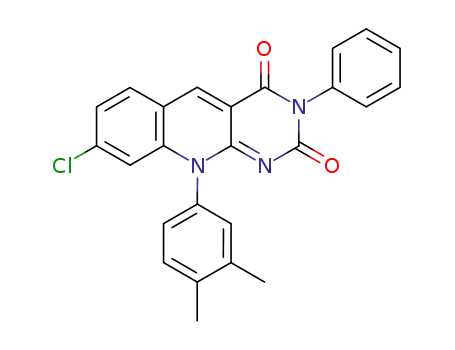 Pyrimido[4,5-b]quinoline-2,4(3H,10H)-dione,
8-chloro-10-(3,4-dimethylphenyl)-3-phenyl-