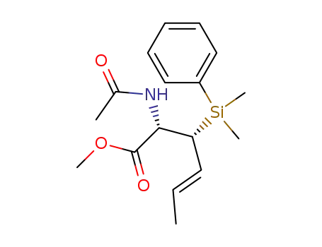 (2S,3R)-Methyl 2-acetamido-3-(dimethylphenylsilyl)-(E)-hex-4-enoate