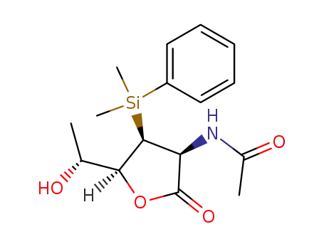 N-[(3S,4S,5S)-4-(Dimethyl-phenyl-silanyl)-5-((R)-1-hydroxy-ethyl)-2-oxo-tetrahydro-furan-3-yl]-acetamide