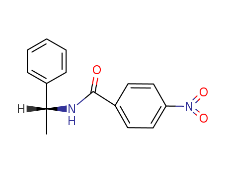 Molecular Structure of 101401-81-4 (Benzamide, 4-nitro-N-[(1R)-1-phenylethyl]-)