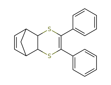 Molecular Structure of 108175-91-3 (5,8-Methano-1,4-benzodithiin, 4a,5,8,8a-tetrahydro-2,3-diphenyl-)