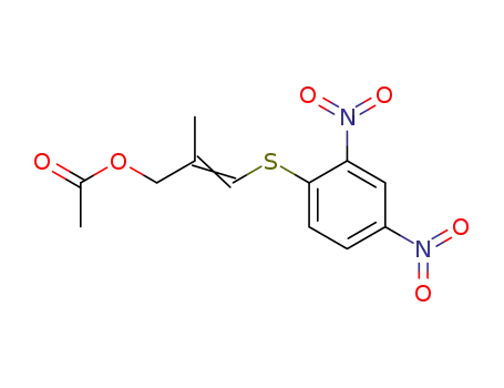 Molecular Structure of 81651-96-9 (2-methyl-3-(2,4-dinitrophenylthio)-2-propenyl acetate)