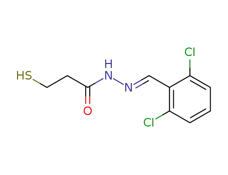 3-Mercapto-propionic acid [1-(2,6-dichloro-phenyl)-meth-(E)-ylidene]-hydrazide