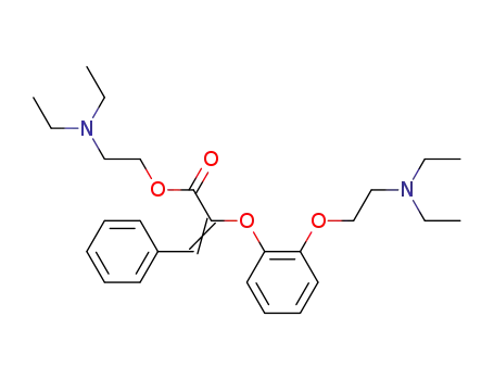 2-diethylaminoethyl 2-<2-(2-diethylaminoethoxy)phenoxy>-3-phenyl-2-propenoate