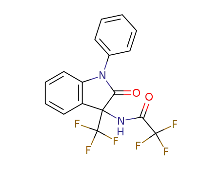 Molecular Structure of 125535-60-6 (3-trifluoroacetamido-3-(trifluoromethyl)-N-phenylindolin-2-one)