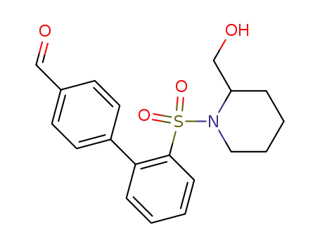 2'-(2-(hydroxymethyl)piperidin-1-ylsulfonyl)biphenyl-4-carbaldehyde