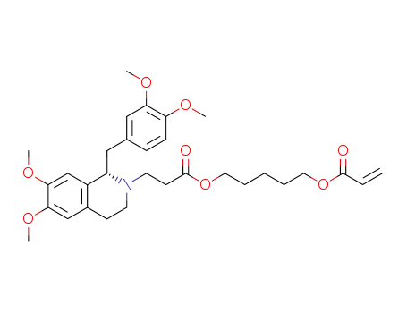 Molecular Structure of 96648-37-2 ((S)-(+)-1-tetrahydropapaverin-2'-yl-4,10-dioxa-3,11-dioxotridec-12-ene)