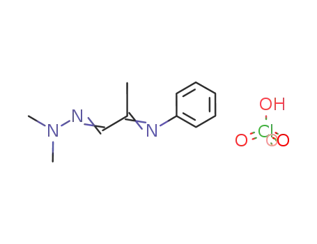 Propanal, 2-(phenylimino)-, dimethylhydrazone, monoperchlorate