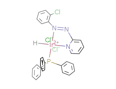 trans-[iridium(III)(hydride)dichloride(triphenylphosphine)(NC<sub>5</sub>H<sub>4</sub>N<sub>2</sub>C<sub>6</sub>H<sub>4</sub>Cl)]