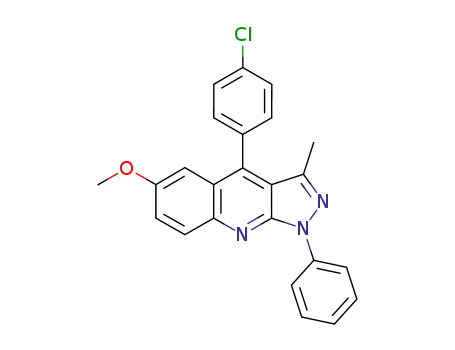 4-(4'-chlorophenyl)-6-methoxy-3-methyl-1-phenyl-1H-pyrazolo[3,4-b]quinoline