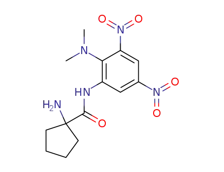 Molecular Structure of 130138-34-0 (1-Amino-N-<2-(dimethylamino)-3,5-dinitrophenyl>cyclopentanecarboxamide)