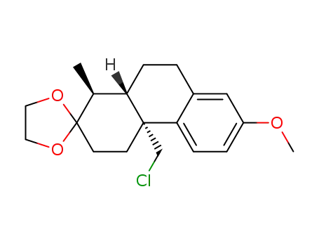 1β,2,3,4,4a,9,10,10aα-octahydro-4aβ-(chloromethyl)-7-methoxy-1α-methyl-2-phenanthrone 2-(ethylene acetal)