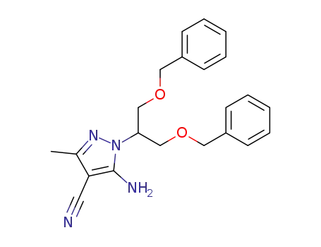 5-Amino-1-(2-benzyloxy-1-benzyloxymethyl-ethyl)-3-methyl-1H-pyrazole-4-carbonitrile