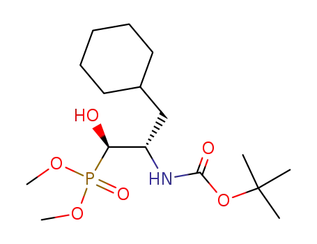 <1-(cyclohexylmethyl)-2-(dimethoxyphosphinyl)-2-hydroxyethyl>carbamic acid, 1,1-dimethylethyl ester