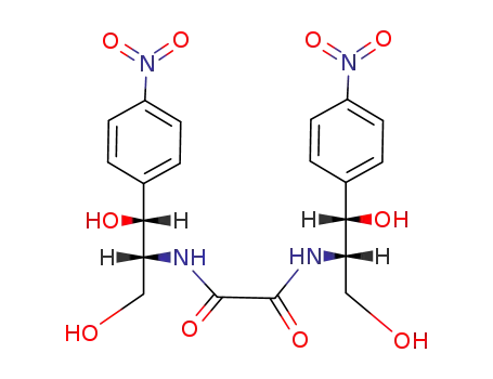 N-<D-threo-(-)-1-(p-nitrophenyl)-1,3-dihydroxyisopropyl>-N'-<L-threo-(+)-1-(p-nitrophenyl)-1,3-dihydroxyisopropyl>oxamide
