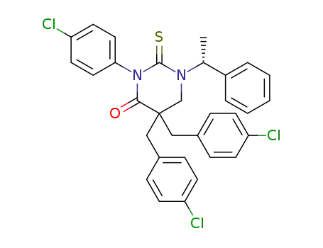 C<sub>32</sub>H<sub>27</sub>Cl<sub>3</sub>N<sub>2</sub>OS