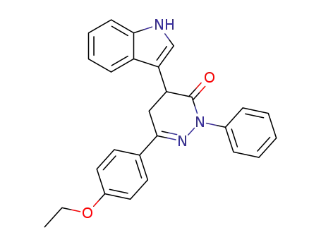 6-(4-Ethoxy-phenyl)-4-(1H-indol-3-yl)-2-phenyl-4,5-dihydro-2H-pyridazin-3-one