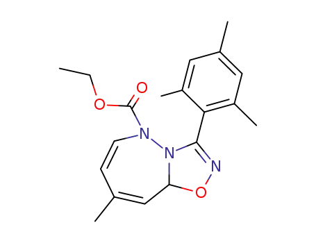 8-methyl-3-(2,4,6-trimethyl-phenyl)-9a<i>H</i>-[1,2,4]oxadiazolo[4,5-<i>b</i>][1,2]diazepine-5-carboxylic acid ethyl ester