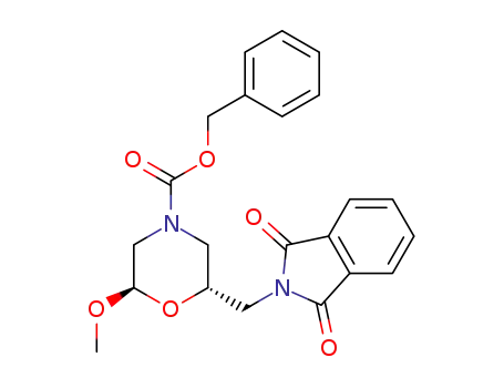 (2S,6R)-benzyl 2-[(1,3-dioxo-1,3-dihydro-2H-isoindol-2-yl)methyl]-6-methoxymorpholine-4-carboxylate