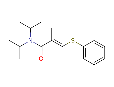 2-Propenamide, 2-methyl-N,N-bis(1-methylethyl)-3-(phenylthio)-, (E)-