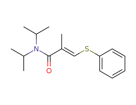 2-Propenamide, 2-methyl-N,N-bis(1-methylethyl)-3-(phenylthio)-, (E)-