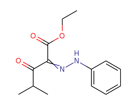 Pentanoic acid, 4-methyl-3-oxo-2-(phenylhydrazono)-, ethyl ester