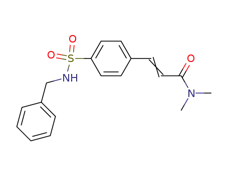 2-Propenamide,
N,N-dimethyl-3-[4-[[(phenylmethyl)amino]sulfonyl]phenyl]-