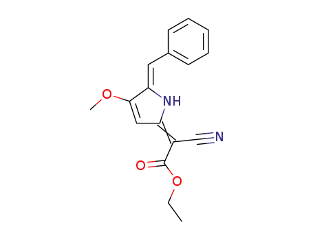 (5-Benzyliden-4-methoxy-3-pyrrolin-2-yliden)cyanessigsaeuremethylester