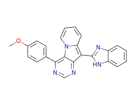 10-(1H-benzimidazol-2-yl)-4-(4-methoxyphenyl)pyrimido[4,5-b]indolizine