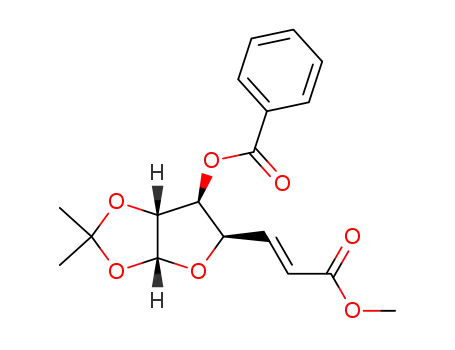 Benzoic acid (3aR,5R,6S,6aR)-5-((E)-2-methoxycarbonyl-vinyl)-2,2-dimethyl-tetrahydro-furo[2,3-d][1,3]dioxol-6-yl ester