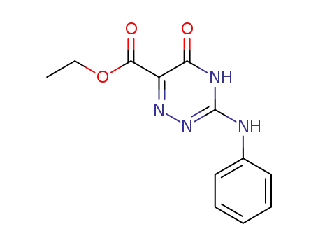 3-Anilino-5-oxo-dihydro-1,2,4-triazin-6-carbonsaeureethylester