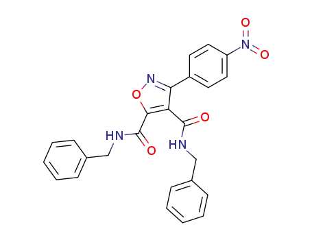 Molecular Structure of 82164-08-7 (3-(4-Nitro-phenyl)-isoxazole-4,5-dicarboxylic acid bis-benzylamide)