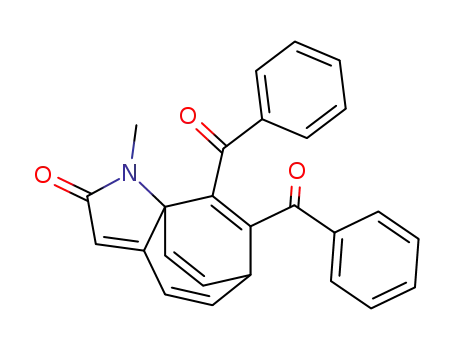 Molecular Structure of 113280-21-0 (1H-6,8a-Ethenocyclohepta[b]pyrrol-2(6H)-one, 7,8-dibenzoyl-1-methyl-)