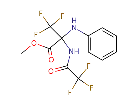 N-(α-carbomethoxy-α-trifluoroacetamidotrifluoroethyl)aniline