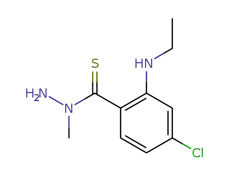 Benzenecarbothioic acid, 4-chloro-2-(ethylamino)-, 1-methylhydrazide