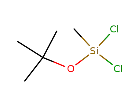 Molecular Structure of 870-37-1 (Silane, dichloro(1,1-dimethylethoxy)methyl-)