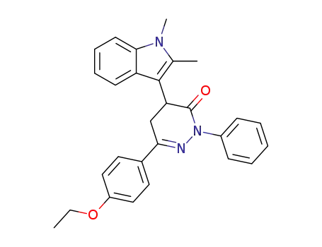 4-(1,2-Dimethyl-1H-indol-3-yl)-6-(4-ethoxy-phenyl)-2-phenyl-4,5-dihydro-2H-pyridazin-3-one