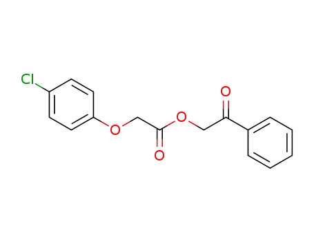 Molecular Structure of 111922-84-0 (Acetic acid, (4-chlorophenoxy)-, 2-oxo-2-phenylethyl ester)