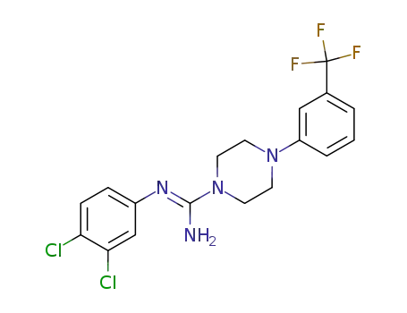 N-(3,4-Dichloro-phenyl)-4-(3-trifluoromethyl-phenyl)-piperazine-1-carboxamidine