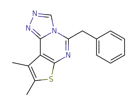 5-Benzyl-8,9-dimethyl-thieno[3,2-e][1,2,4]triazolo[4,3-c]pyrimidine