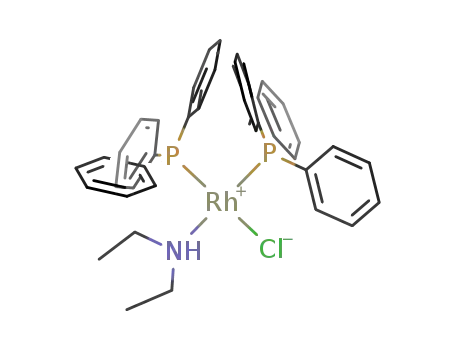 cis-RhCl(PPh<sub>3</sub>)2(Et<sub>2</sub>NH)