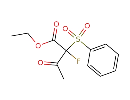 Butanoic acid, 2-fluoro-3-oxo-2-(phenylsulfonyl)-, ethyl ester