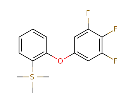 Molecular Structure of 1412761-33-1 (trimethyl(2-(3,4,5-trifluorophenoxy)phenyl)silane)