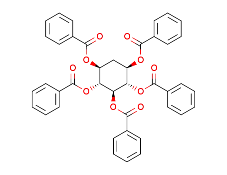 Molecular Structure of 19647-40-6 (Penta-O-benzoylscyllo-quercit)