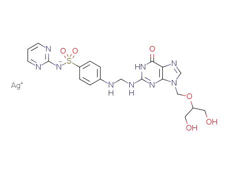 Molecular Structure of 1415048-89-3 (ganciclovir methyl silver sulphadiazine)