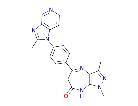 1,3-dimethyl-5-<4-(2-methylimidazo<4,5-c>pyrid-1-yl)phenyl>-1,6,7,8-tetrahydropyrazolo<3,4-b><1,4>diazepin-7-one