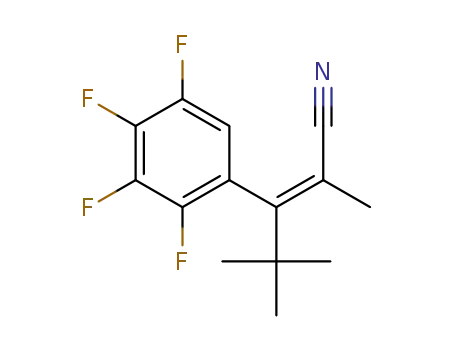 (Z)-2,4,4-trimethyl-3-(2,3,4,5-tetrafluorophenyl)pent-2-enenitrile