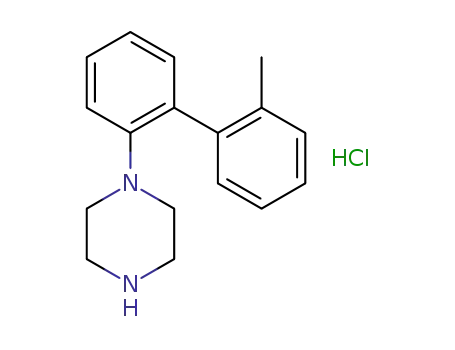 Molecular Structure of 1386928-56-8 (1-[2-(2-methylphenyl)phenyl]piperazine hydrochloride)