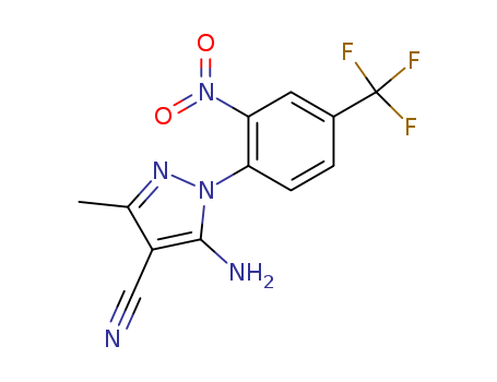 1H-Pyrazole-4-carbonitrile,  5-amino-3-methyl-1-[2-nitro-4-(trifluoromethyl)phenyl]-