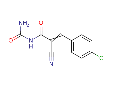 2-Propenamide, N-(aminocarbonyl)-3-(4-chlorophenyl)-2-cyano-